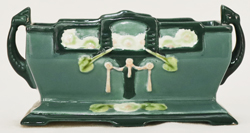 Jugendstil Keramik Jardiniere Eichwald 