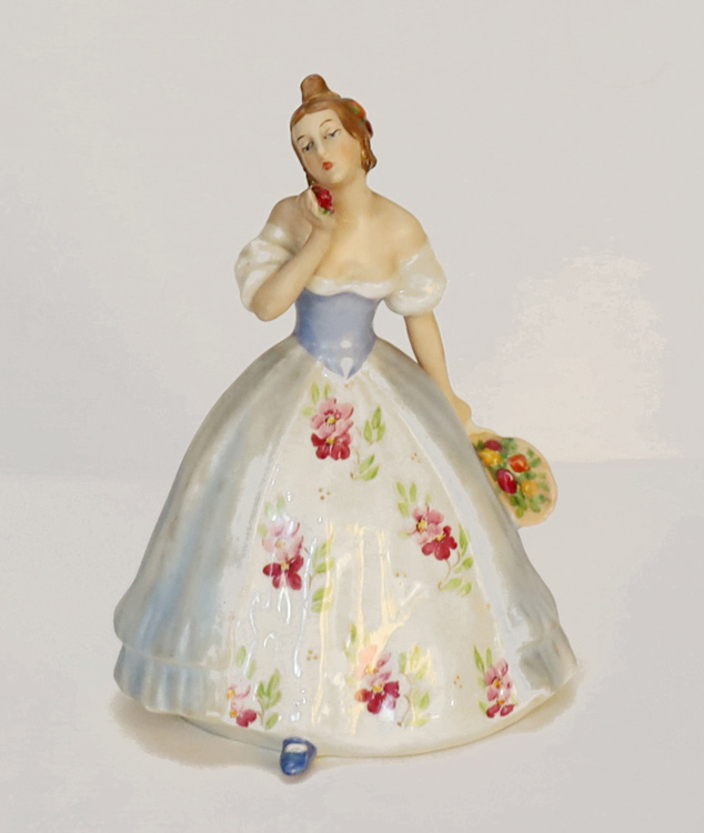Royal Dux Porzellan Figur Dame