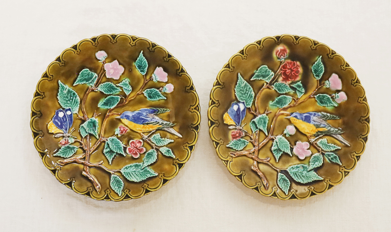 Jugendstil Keramik Eichwald Teller