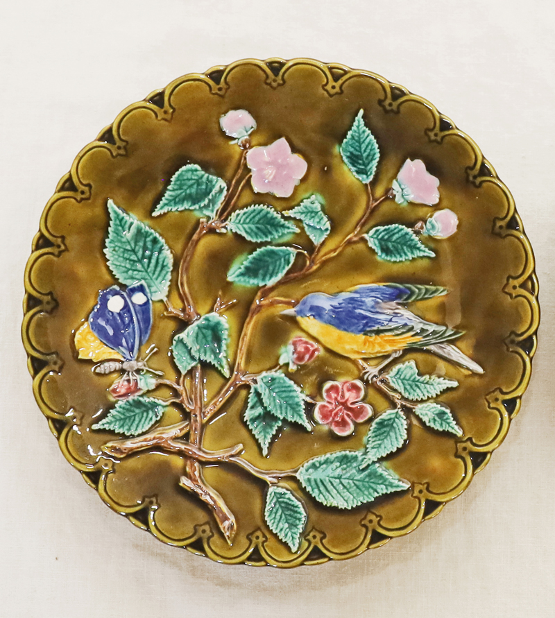 Jugendstil Keramik Eichwald Teller