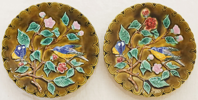 Jugendstil Keramik Eichwald Teller