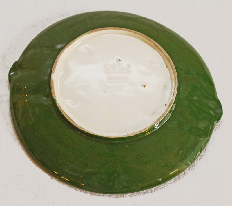 Eichwald Zierteller Jugendstil floraler Keramik Teller
