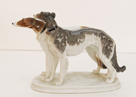 Keramikgruppe Windhunde Ens Tierkeramik Keramik Hunde Porzellan