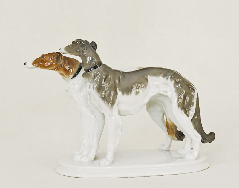 Porzellangruppe Windhunde Karl Ens