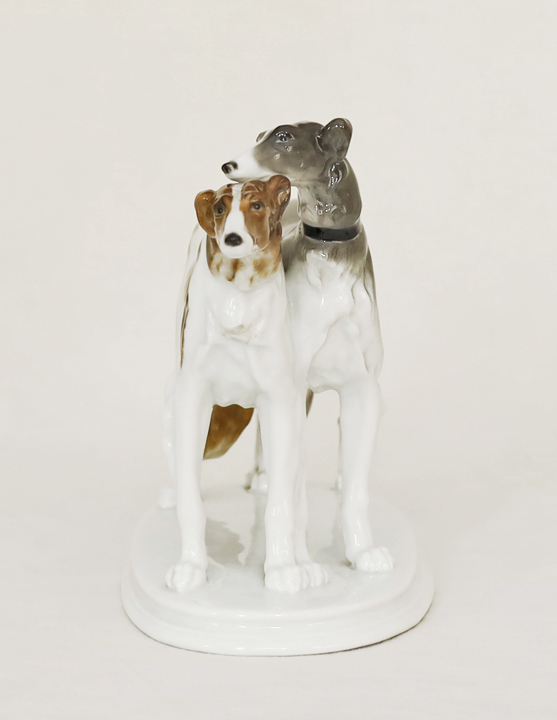 Porzellangruppe Windhunde Karl Ens