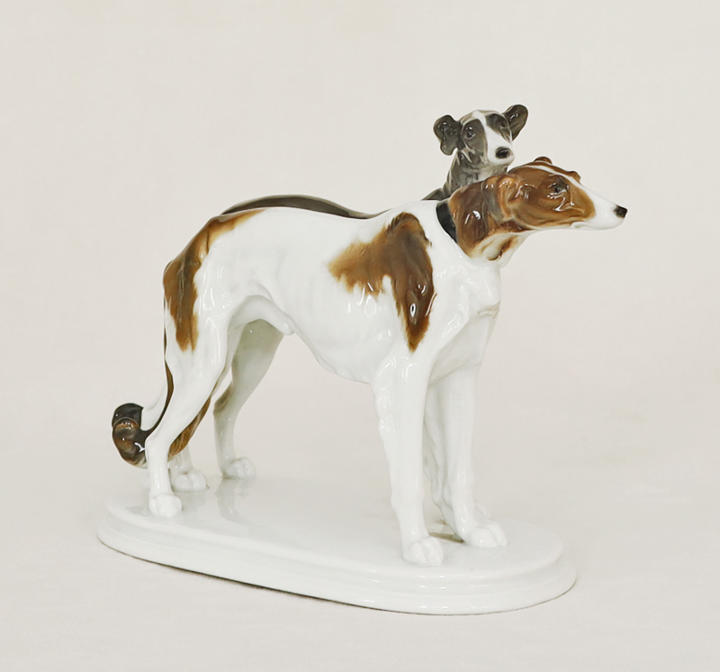 Porzellangruppe Windhunde Karl Ens