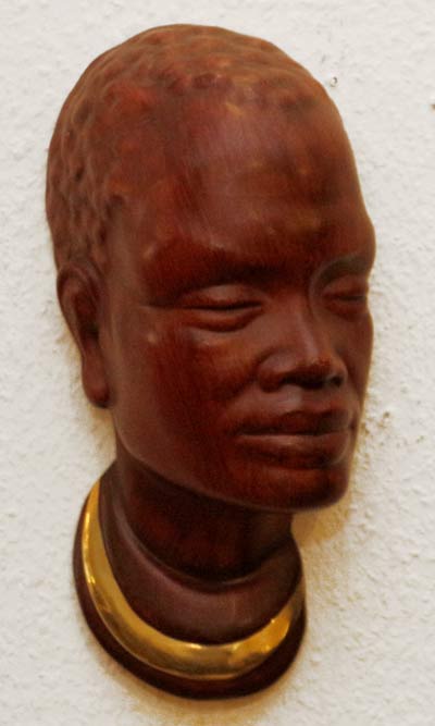Gmundner Keramik Wandmaske Afrikaner Alfons Steiner
