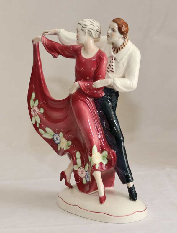 Katzhuette Keramik Hertwig tanzendes Paar