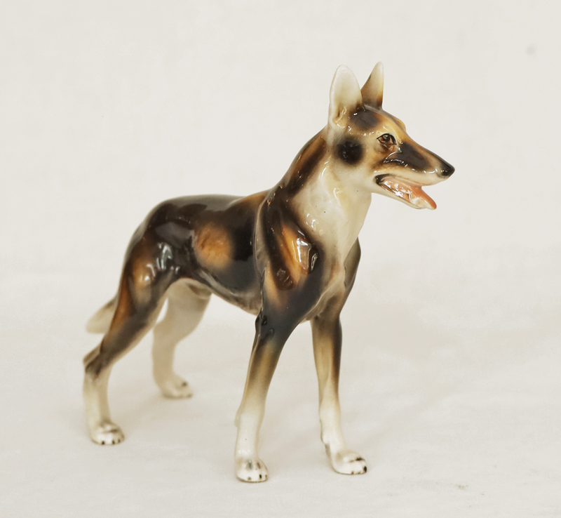 Keramos Tierkeramik Wolfshund Schaeferhund Eisenbeisser