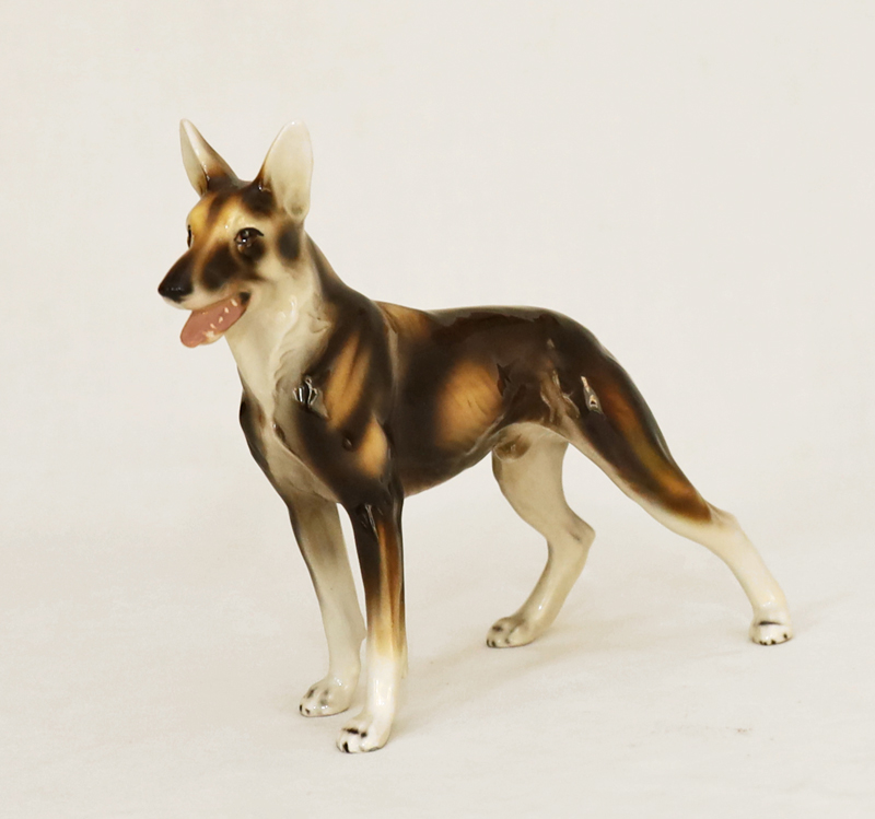 Keramos Tierkeramik Wolfshund Schaeferhund Eisenbeisser