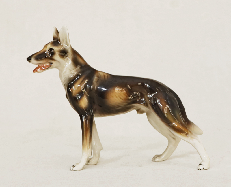 Keramos Tierkeramik Wolfshund Schaeferhund Eisenbeisser