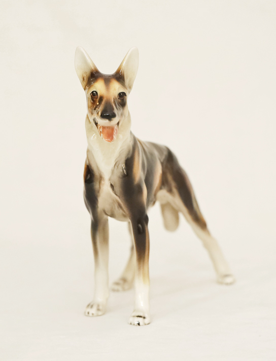 Keramos Tierkeramik Wolfshund Schaeferhund Eisenbeisser