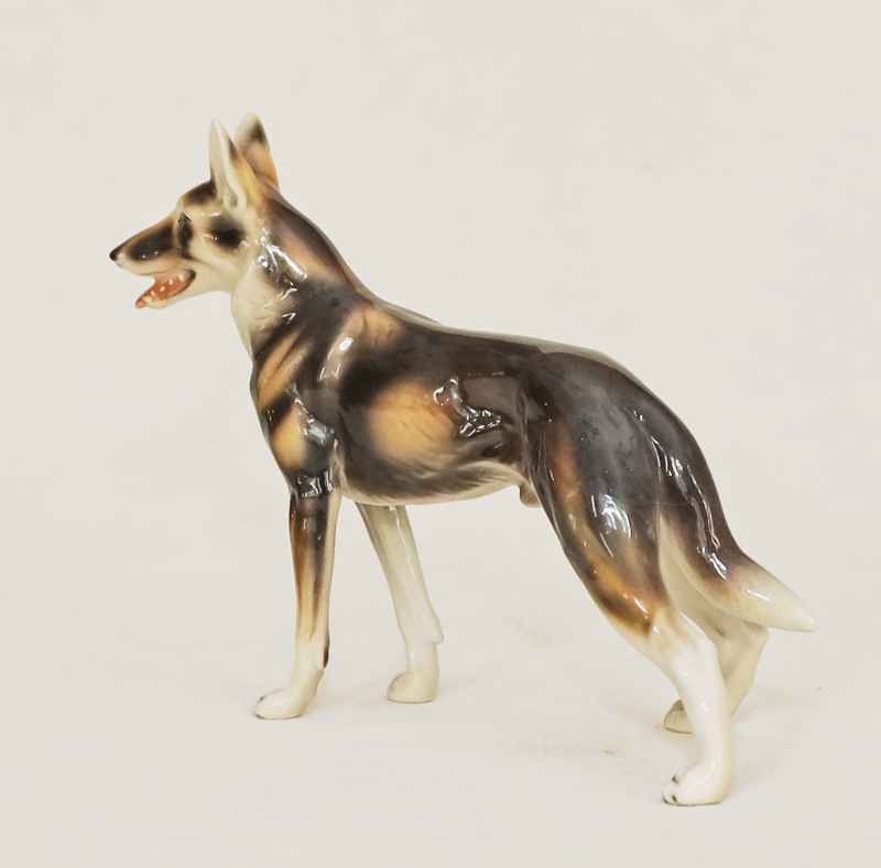 Keramos Tierkeramik Wolfshund Schaeferhund Eisenbeisser