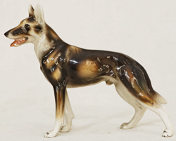 Keramos Tierkeramik Wolfshund Schaeferhund Eisenbeisser
