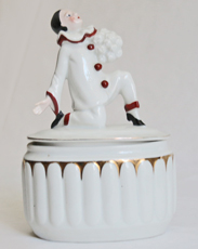 Pierrot Keramik Deckeldose Neutettau