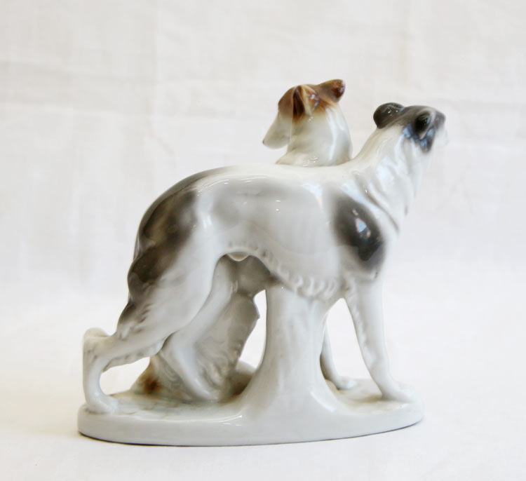 Windhunde Keramik Barsois Porzellanfabrik Schrembs