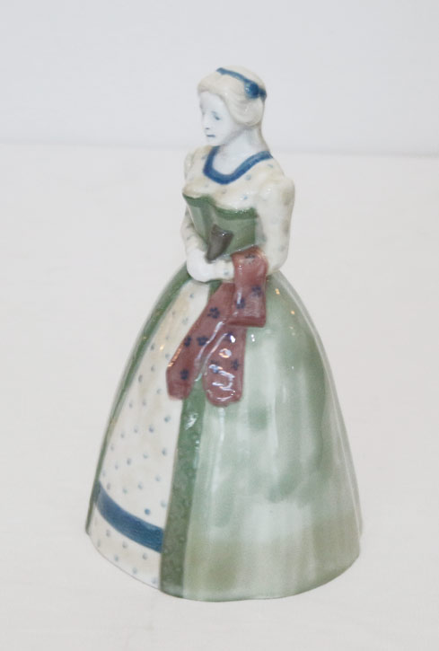 Eichwald Krinoline Jugendstil Keramik Dame