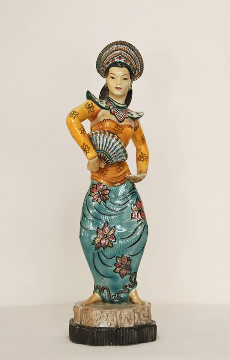 Goldscheider Keramik Balinesische Taenzerin Baldwin