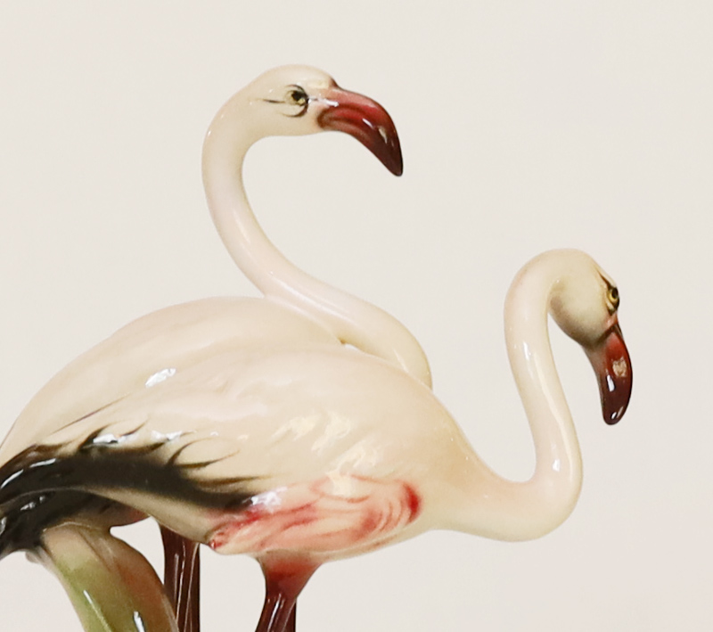 Keramos Tierkeramik Flamingos Chocholka