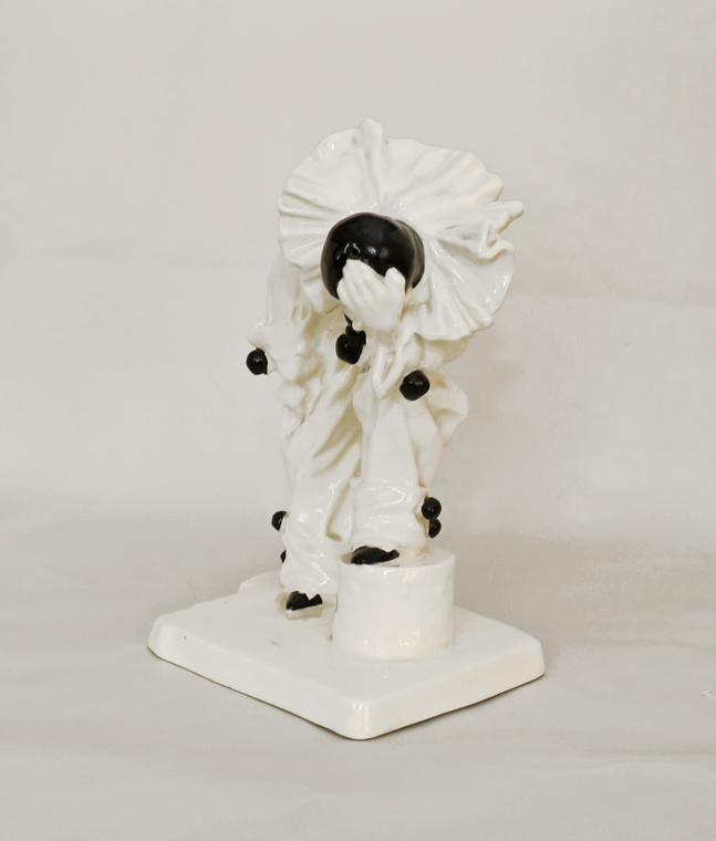 Art Deco Porzellan Pierrot Harlekin Clown