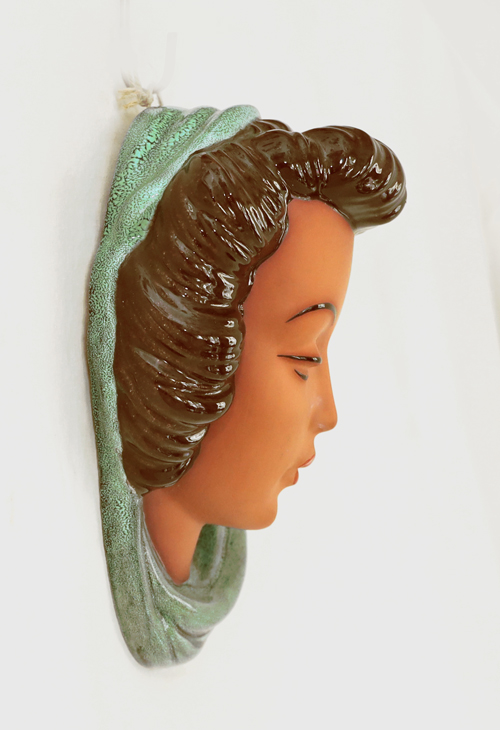 Keramik Wandmaske Kunstkeramik Prischl