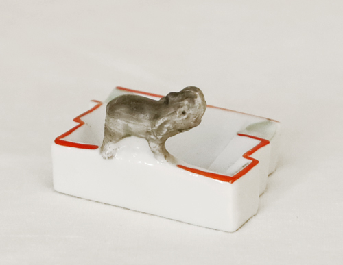 Porzellan Ascher Elefant Zierascher Tierporzellan