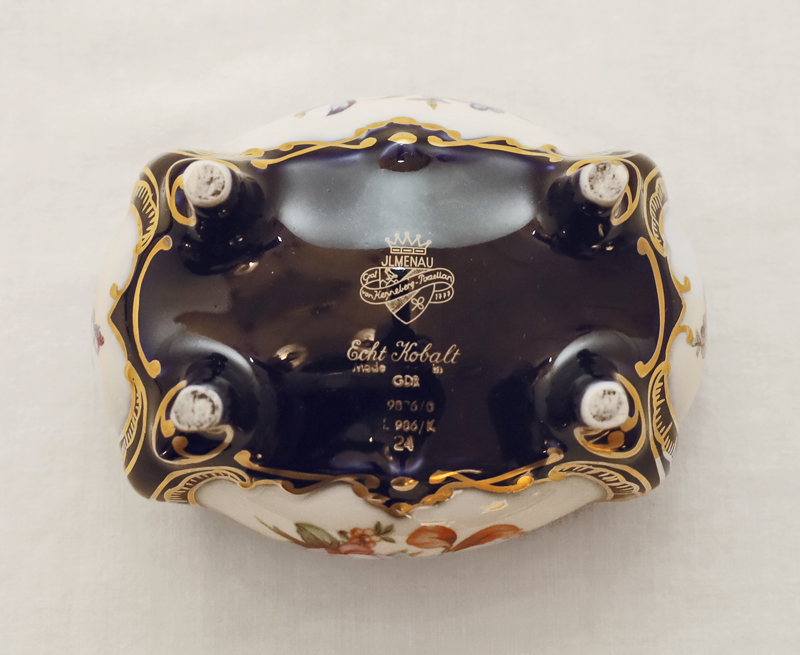 Ilmenauer Porzellan Deckeldose Konfektdose Graf Henneberg