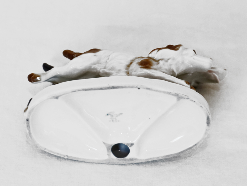 Porzellan Jagdhunde Carl Scheidig Graefenthal