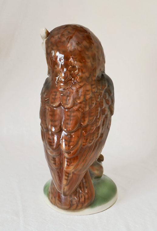 Grosse Keramik Eule Steffl Fayencen Wien Austria
