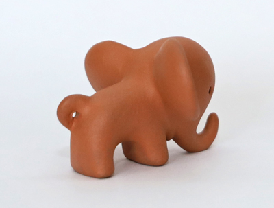 Bosse Keramik Elefant Tierkeramik Karlsruhe Majolika