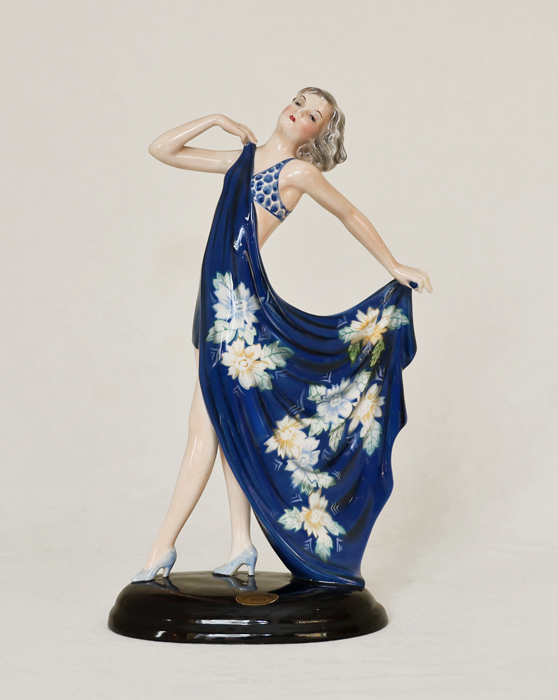 Goldscheider Keramik Figur Taenzerin Adrienne Dakon