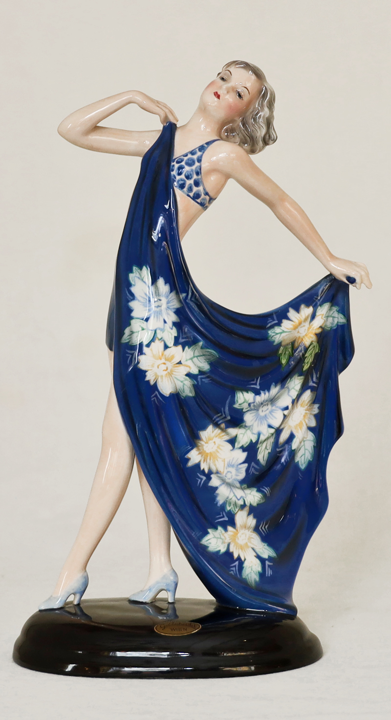 Goldscheider Keramik Figur Taenzerin Adrienne Dakon