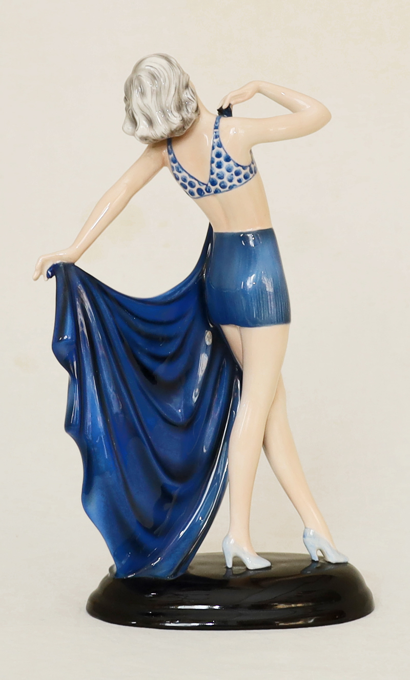 Goldscheider Keramik Figur Taenzerin Adrienne Dakon