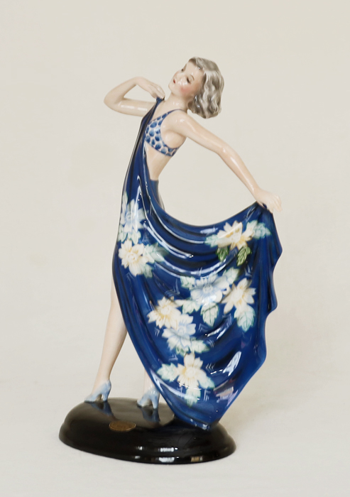 Goldscheider Keramik Figur Taenzerin Adrienne Dakon