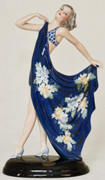 Goldscheider Keramik Figur Taenzerin Adrienne Dakon