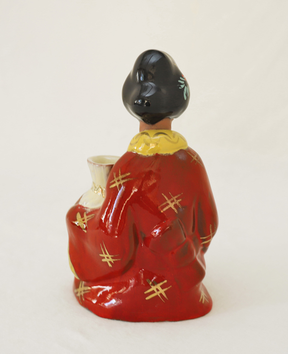 Chinesin Keramikfigur Carli Bauer Gretl Braun