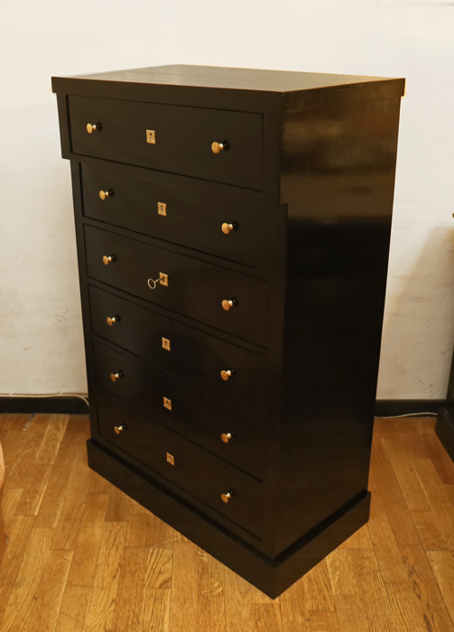 Jugendstil Kommode Ladenschrank Moebel schwarz