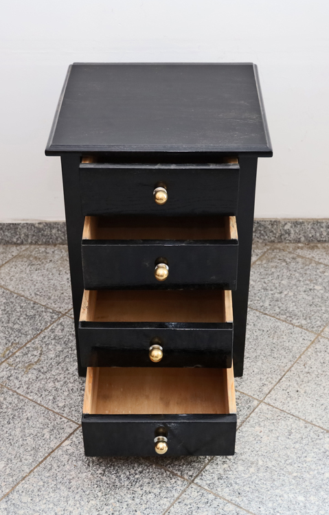 Jugendstil Kommode Ladenschrank schwarz