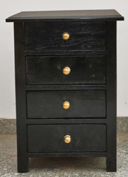 Jugendstil Kommode Ladenschrank schwarz