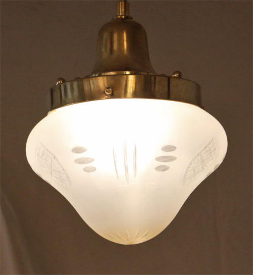 Art Deco Lampe Messing Haengelampe Jugendstil