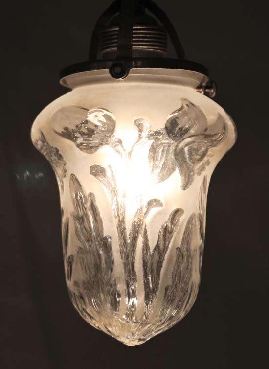 Art Deco Messing Lampe Haengelampe Jugendstil