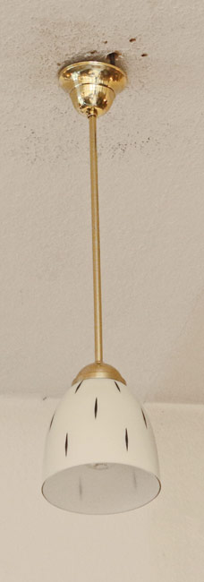 Art Deco Lampe Messing Hängelampe