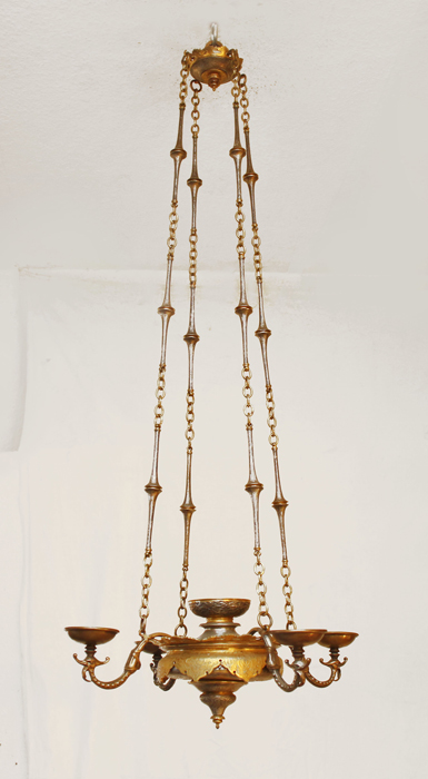 Antiker Kerzenluster Messing