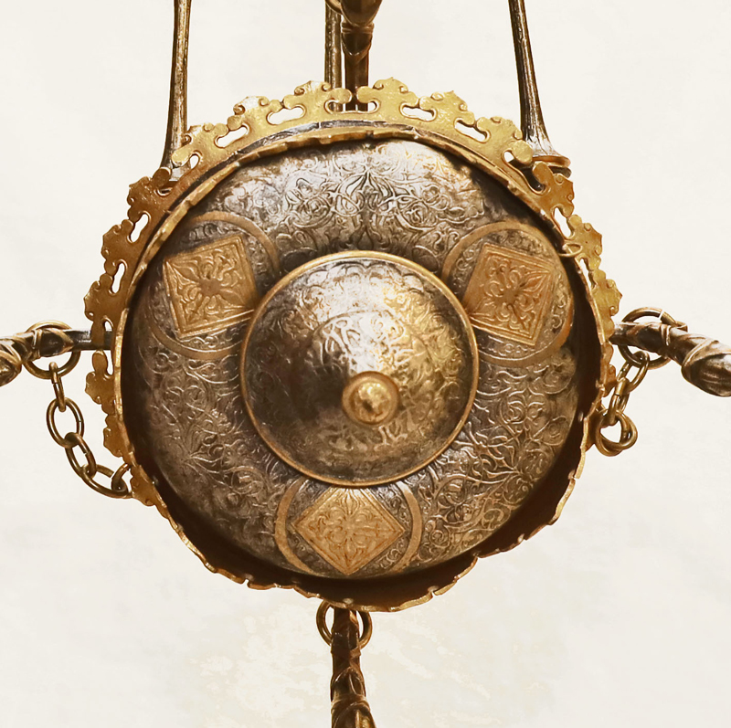 Antiker Kerzenluster Messing