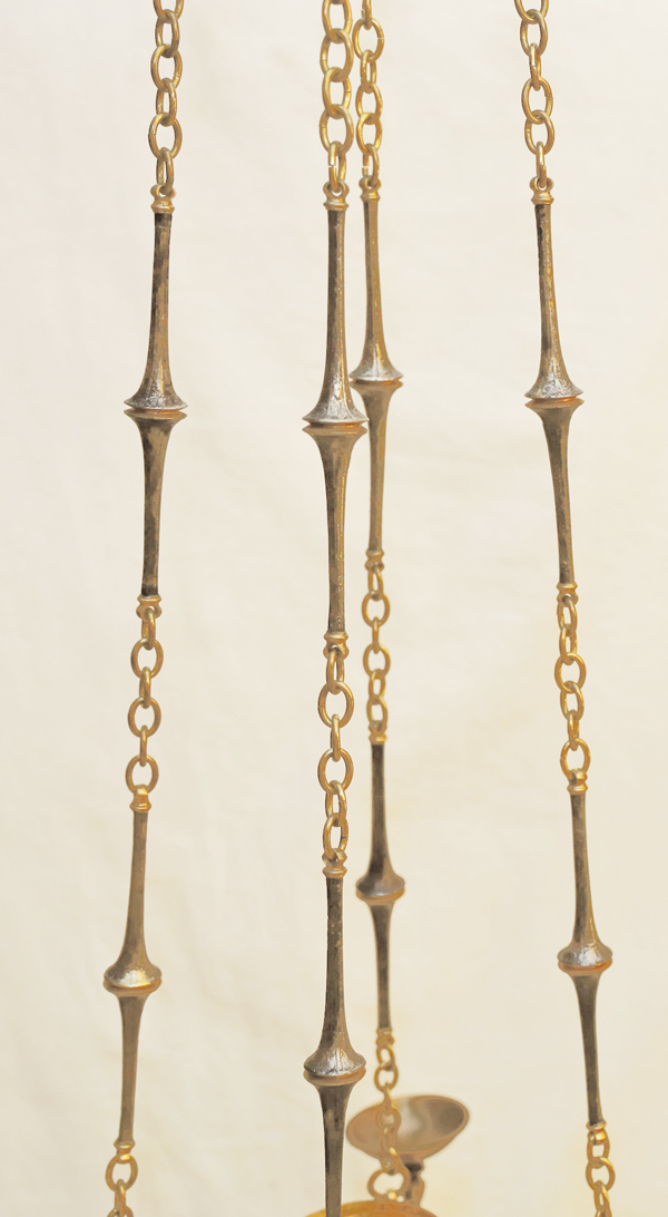 Antiker Kerzenluster Messing