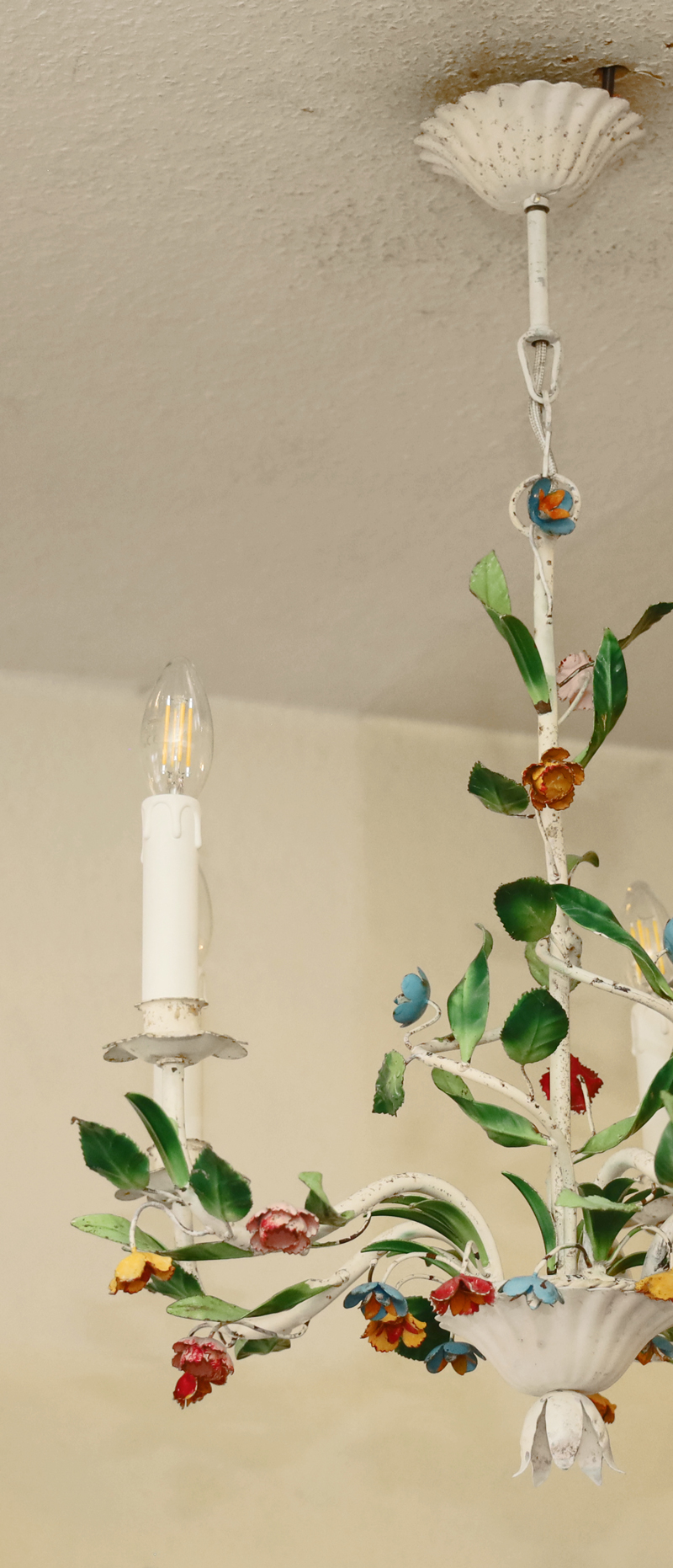 Jugendstil Blumenluster floraler L&uuml;ster Lampe