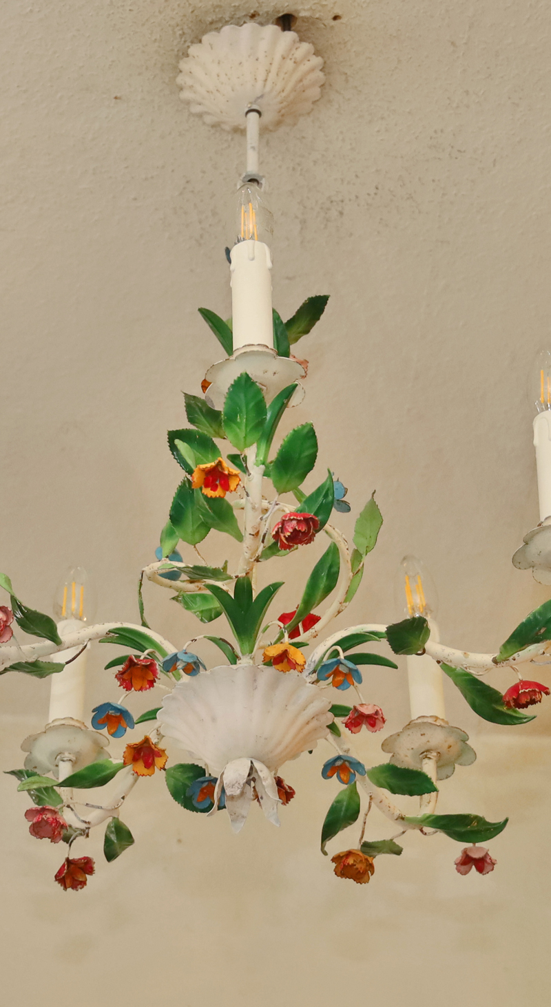 Jugendstil Blumenluster floraler L&uuml;ster Lampe
