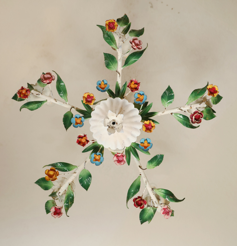 Jugendstil Blumenluster floraler L&uuml;ster Lampe