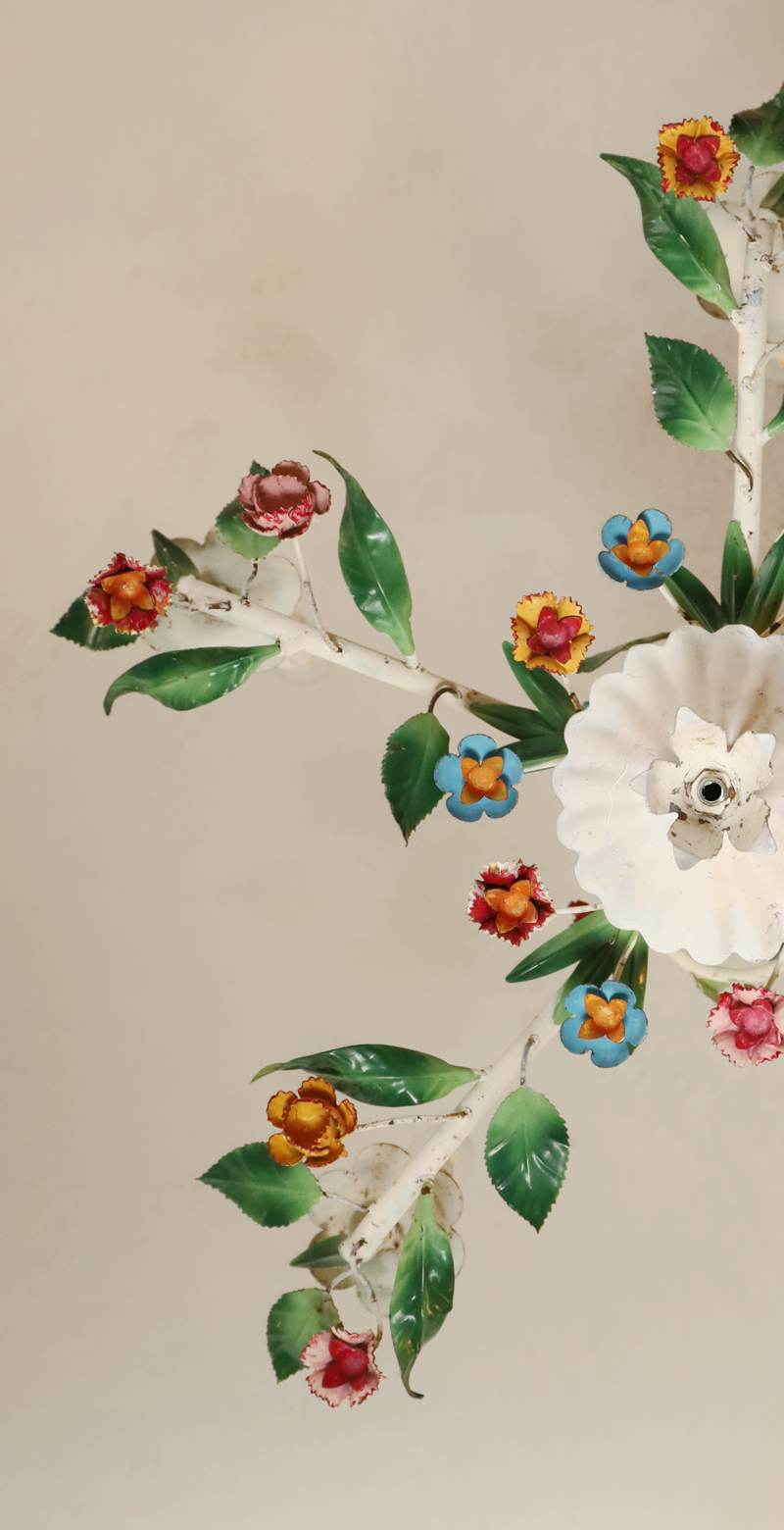 Jugendstil Blumenluster floraler L&uuml;ster Lampe