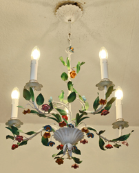 Jugendstil Blumenluster floraler L&uuml;ster Lampe